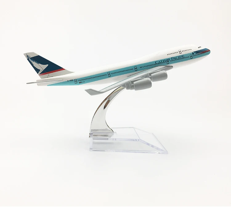 Hong Kong Cathay Boeing 747 самолет 16 см с металлическими заклепками; туфли-лодочки сплава литья под давлением 1:400 игрушечные модели самолетов для детей модель аэроплана