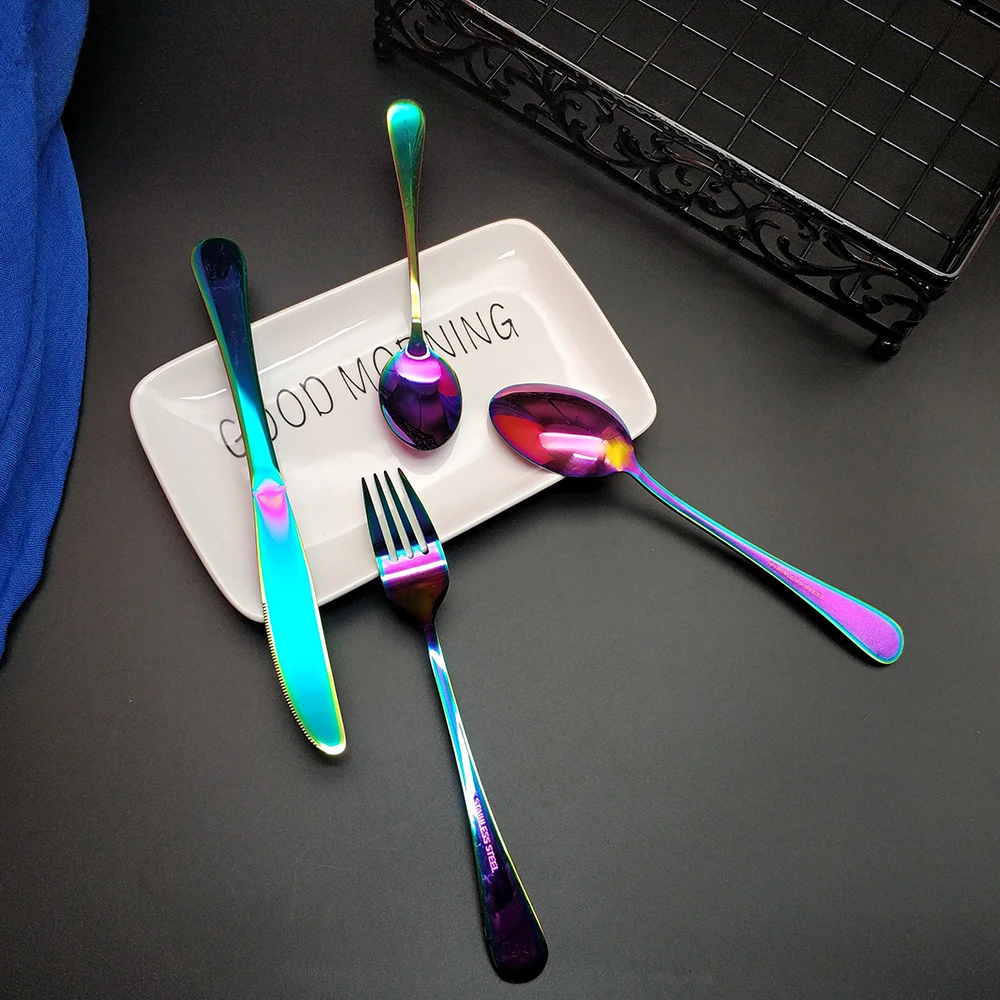 4 шт. столовые приборы из нержавеющей стали|Столовые сервизы| |