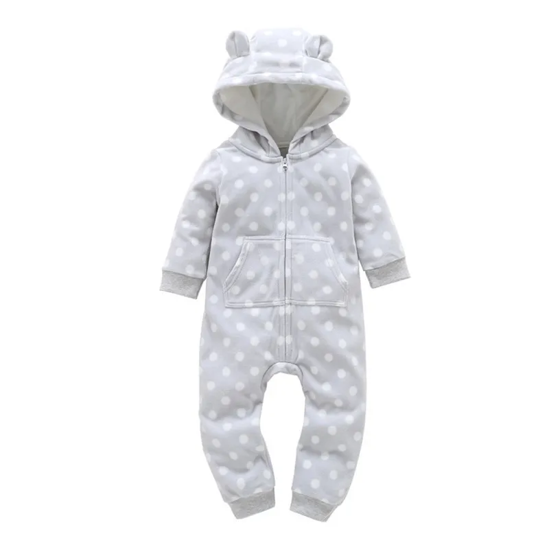 Комбинезон для новорожденных Bebes зимний комбинезон с капюшоном маленьких