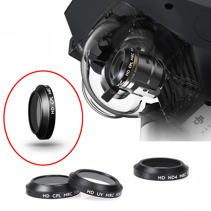 Фильтр объектива камеры Mavic Pro UV CPL ND4 ND8 ND16 для DJI Platinum Drone запасные части
