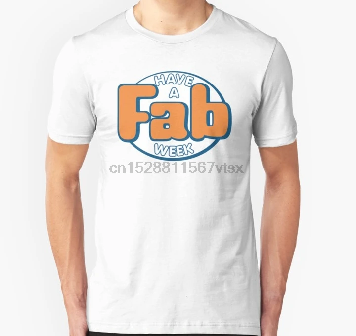 Мужская футболка с коротким рукавом Have a fab week унисекс Женская Топы|Мужские