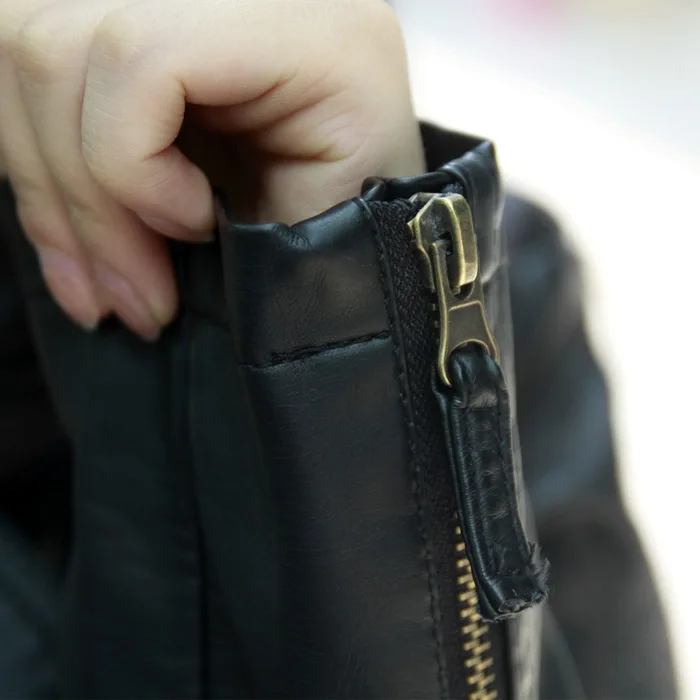 2018 осенние женские кожаные куртки короткие панк крутые пальто корейские на