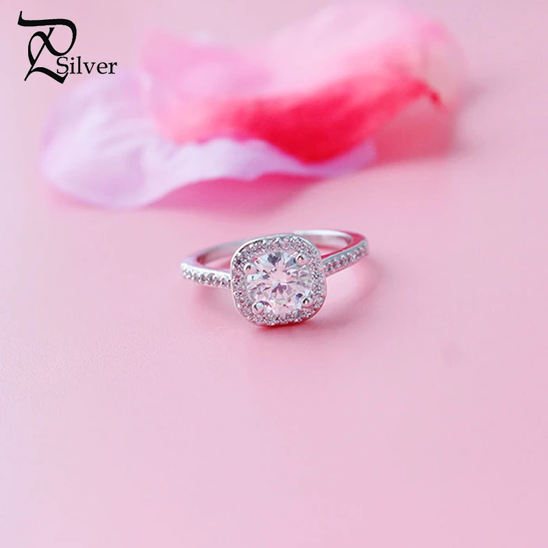 Новое поступление 2018 Мода Большой Ясно австрийского Хрусталя Кольца Обручальное