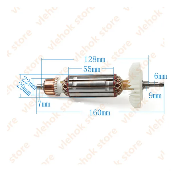AC 220-240V ротор якоря статора заменить для MAKITA GA4030 GA5030 GA4530 GA5034 GA4534 GA4031 PJ7000 GA4030R GA4034 - Цвет: Armature Rotor