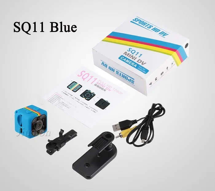 SQ11 SQ12 SQ13 SQ23 HD мини камера Micro Cam Espia Oculta Wifi беспроводной маленький IP цифровой видеорегистратор на велосипед Cachee Hide Video Tiny - Цвет: SQ11 Blue