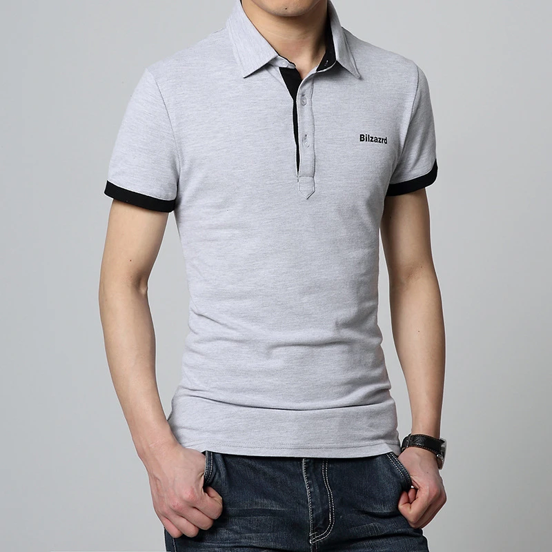 Новая весенне летняя Мужская модная спортивная одежда рубашка поло с коротким