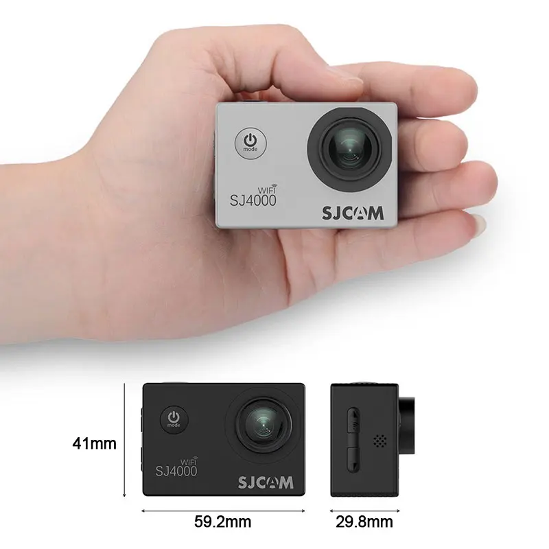 Оригинальная Экшн-камера SJCAM SJ4000, WiFi, 2,0 дюймов, ЖК-экран, 1080 P, HD дайвинг, 30 м, Водонепроницаемая мини-видеокамера SJ 4000, Спортивная камера DV