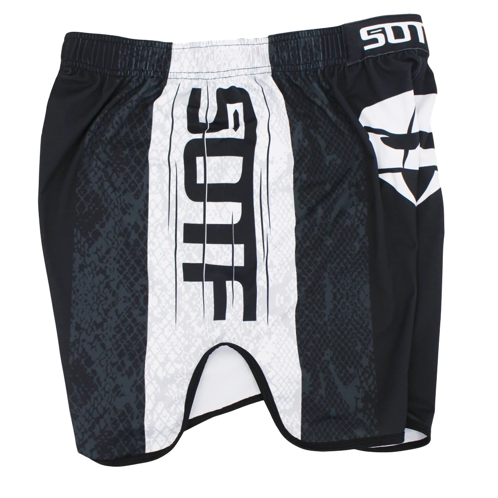 SOTF mma черные эластичные шорты с головой змеи для боевых действий Tiger Muay Thai дешевые