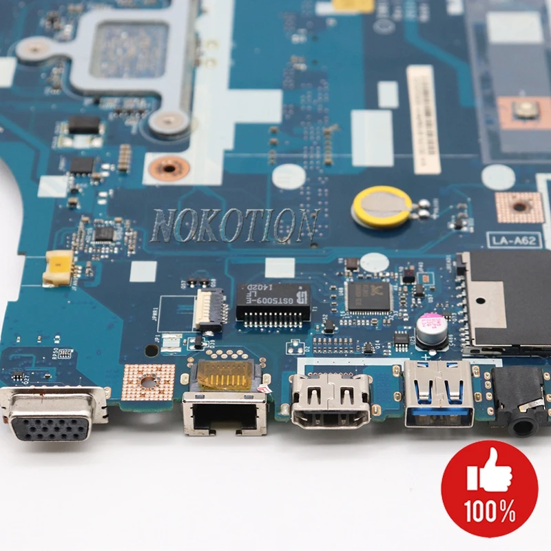 NOKOTION Z5WE3 LA-A621P материнская плата для ноутбука acer E1-510 DDR3 NBC3911001 NB. C3911.001 основная плата SR1SE N3520 процессор