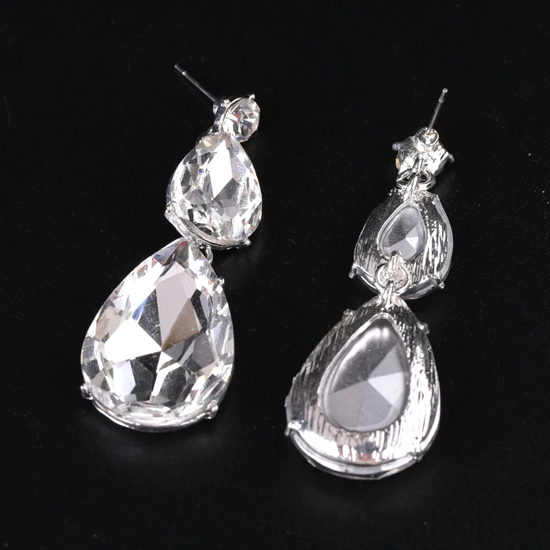 Новые модные длинные серьги из сплава для невесты свадебные висячие со