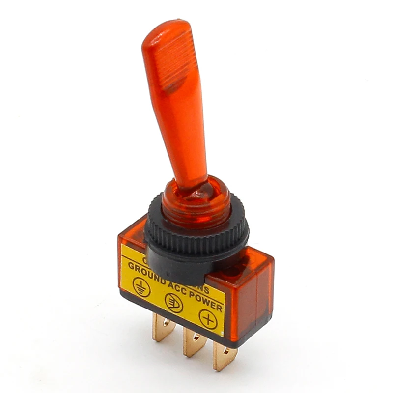 Автомобильный тумблер 3 Pin ВКЛ ВЫКЛ с лампой DC12V 20A|lamp switch|on-off toggle switchswitch lamp |