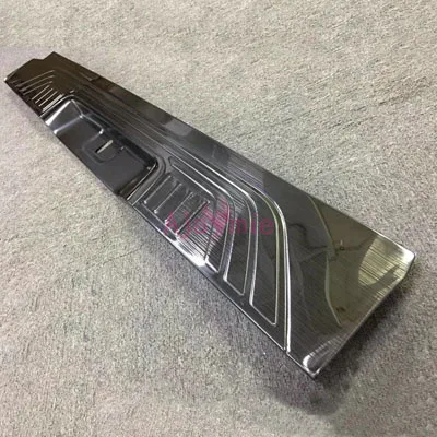 Interior door sill Черный Титановый стальной задний багажник порога Накладка бампера для Mercedes-Benz Vito W447 аксессуары - Название цвета: Interior door sill