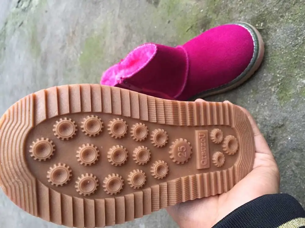 Новинка Зимние сапоги для девочек Обувь с хлопковой подкладкой мальчиков