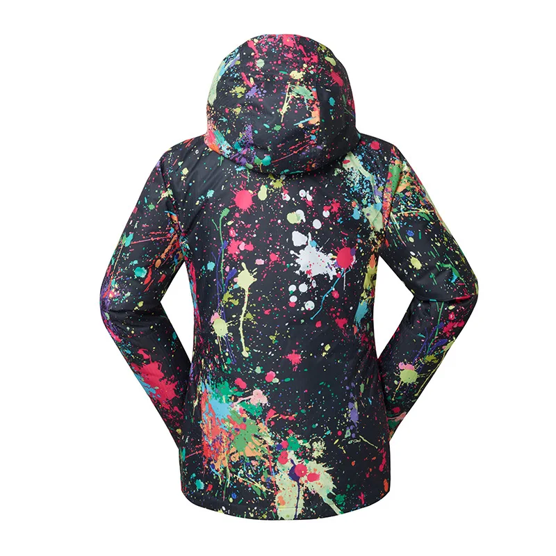 Modern Design Women Skiing Jackets Windproof Waterproof Breathable Cotton Print Girls Snowboarding Clothes | Спорт и развлечения