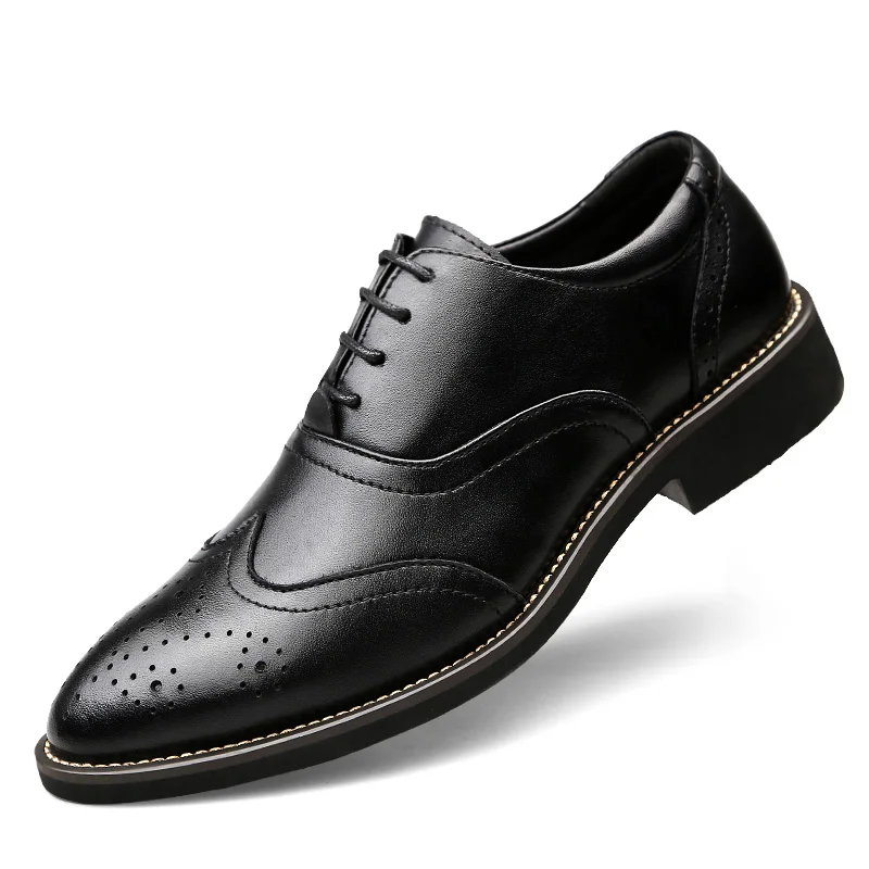 Элегантная мужская обувь из натуральной кожи итальянский дизайн деловая