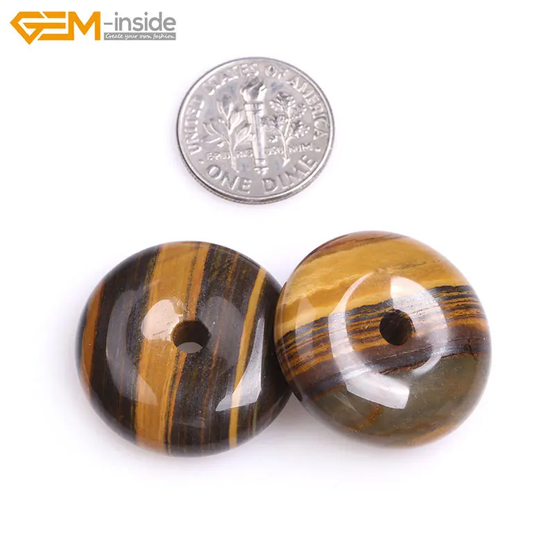 Круглые бусины-пончики для изготовления ювелирных изделий 25 мм | Украшения и