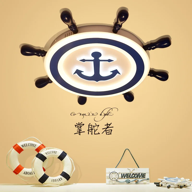 Современные деревянные светодиодные лампы в средиземноморском стиле потолочный