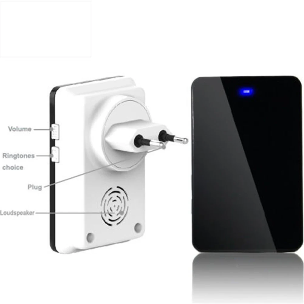 Горячие беспроводной дверные звонки EU/US/AU/UK Plug Водонепроницаемый дверной звонок