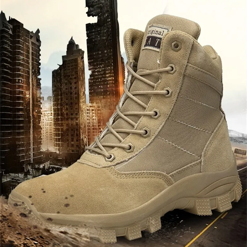 Кроссовки мужские тактические Нескользящие армейские ботинки в стиле милитари