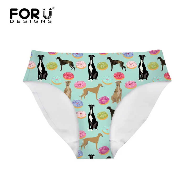 Женские Бесшовные трусы-боксеры с принтом Собака дышащие трусы нижнее белье