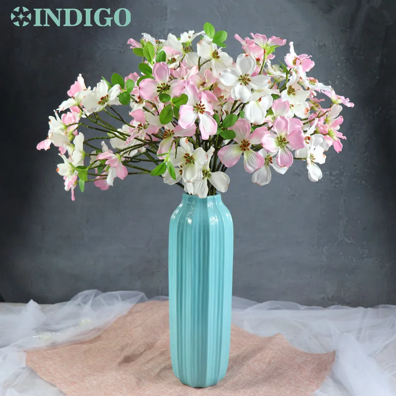 baratas INDIGO-100 Pcs Por Atacado 12 Flor/Caule Calliopsis Cosmos Margarida Flor Artificial Do Casamento Do Evento Do Partido Livre Grátis