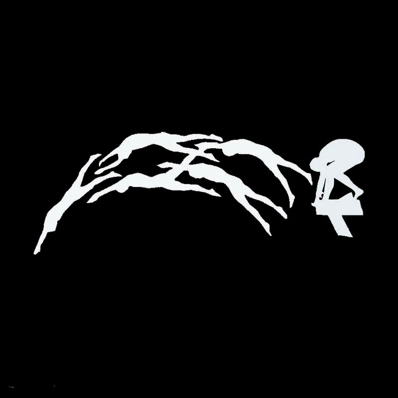 

15.5*5.9CM Professional Diving Stickers Reflective Vinyl Swimming Diving Decals C7-0046