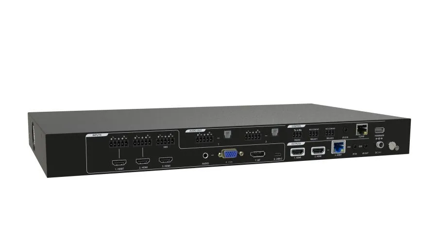 6x2 multi-format seamless presentation switcher with built-in 4K scaling and HDBaseT HDMI matrix outputs DP USB-C input | Электроника