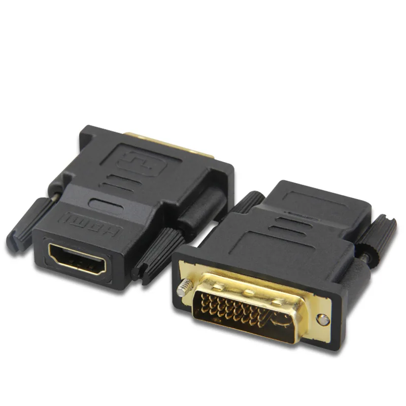 DVI 24 + 1 к HDMI адаптер Кабели позолота 24к штекер женскому дви кабель конвертер 1080 P