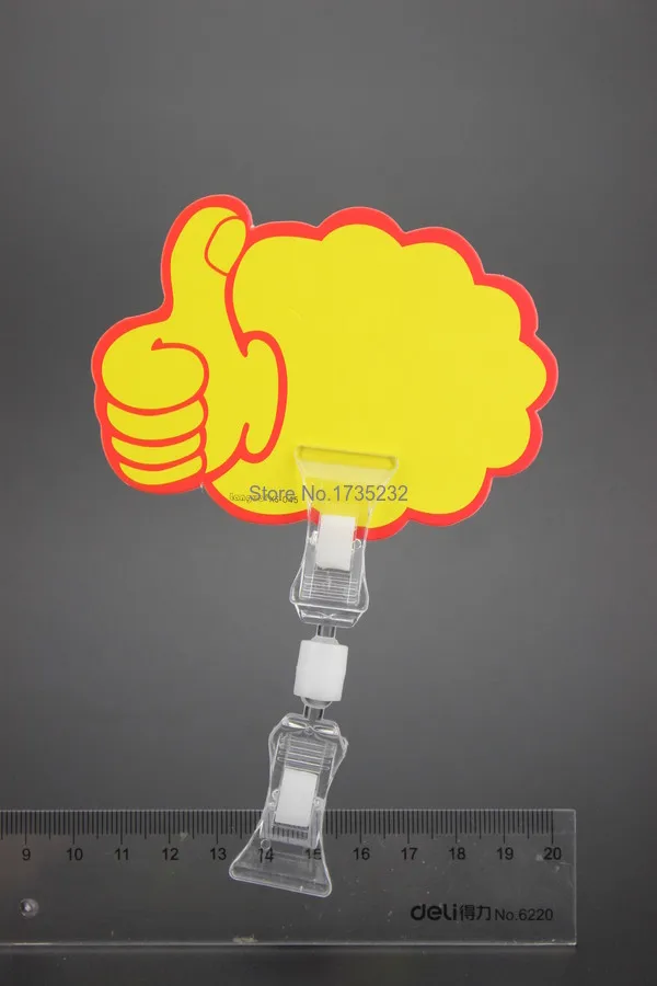 Прозрачный пластиковый знак бумажный держатель для карты попкорн поворотный