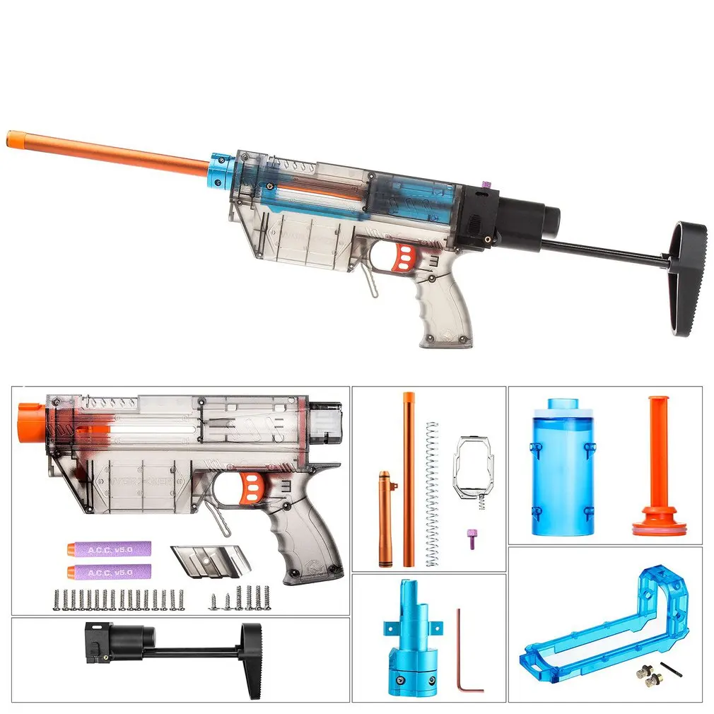 Рабочий YY-R-W019-W024 R Тип мод наборы набор для Nerf N-Strike Elite Stryfe бластер короткие пули B/A насос Комплект Аксессуары для Игрушечного Пистолета