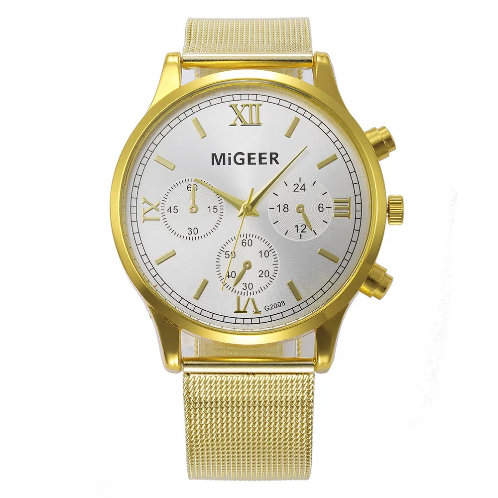 Новинка 2017 года Бизнес Для мужчин Часы Роскошный Кристалл Нержавеющая сталь