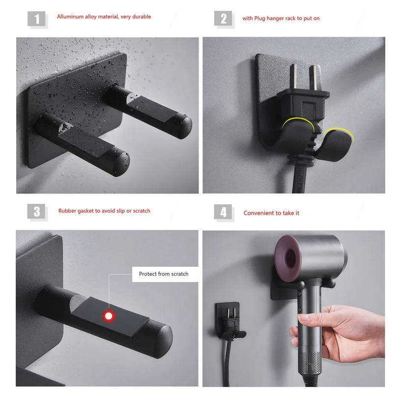Настенный держатель для фена Dyson настенный кронштейн из алюминиевого сплава