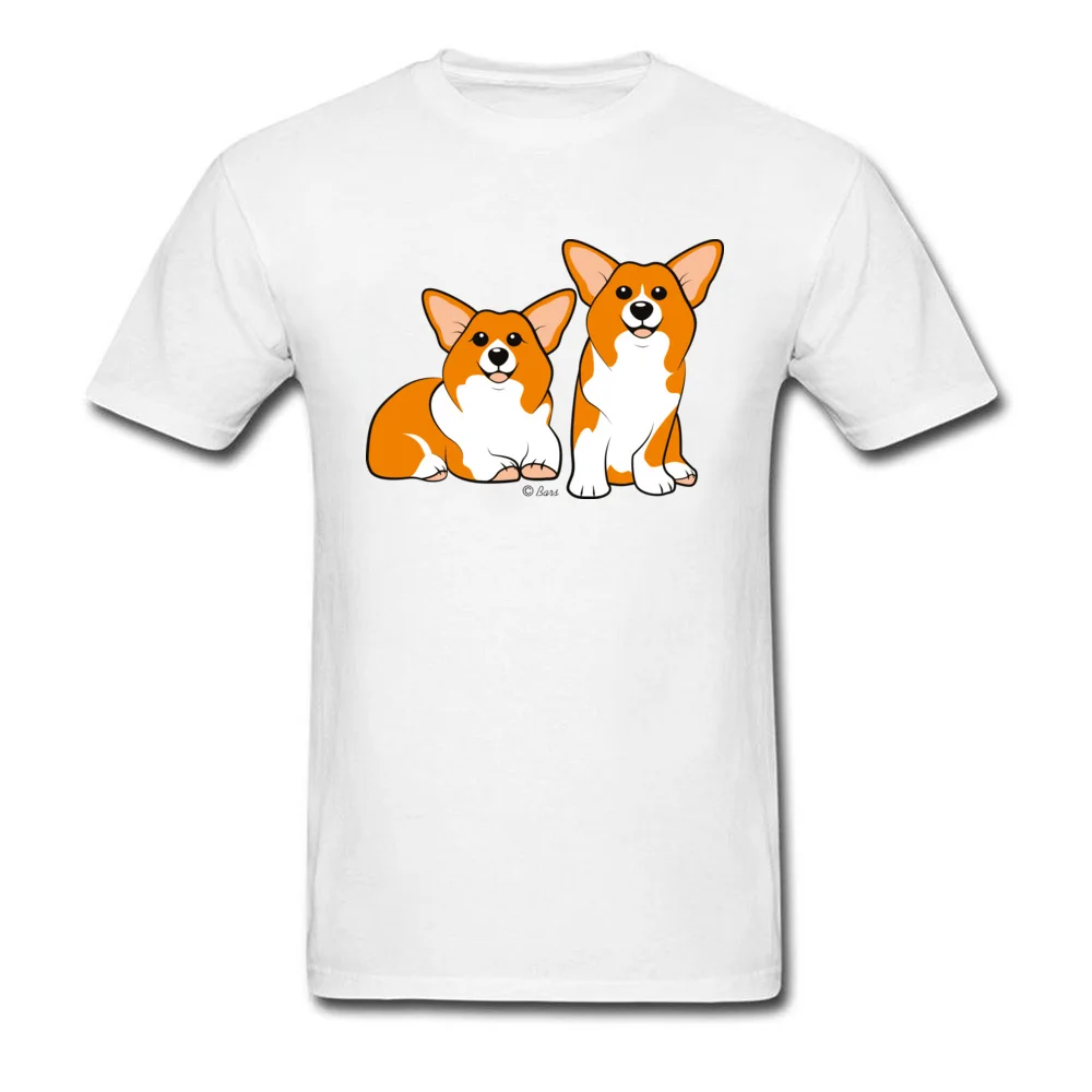 Pembroke Welsh Corgi Пудель футболка для мужчин Высокое качество модные брендовые