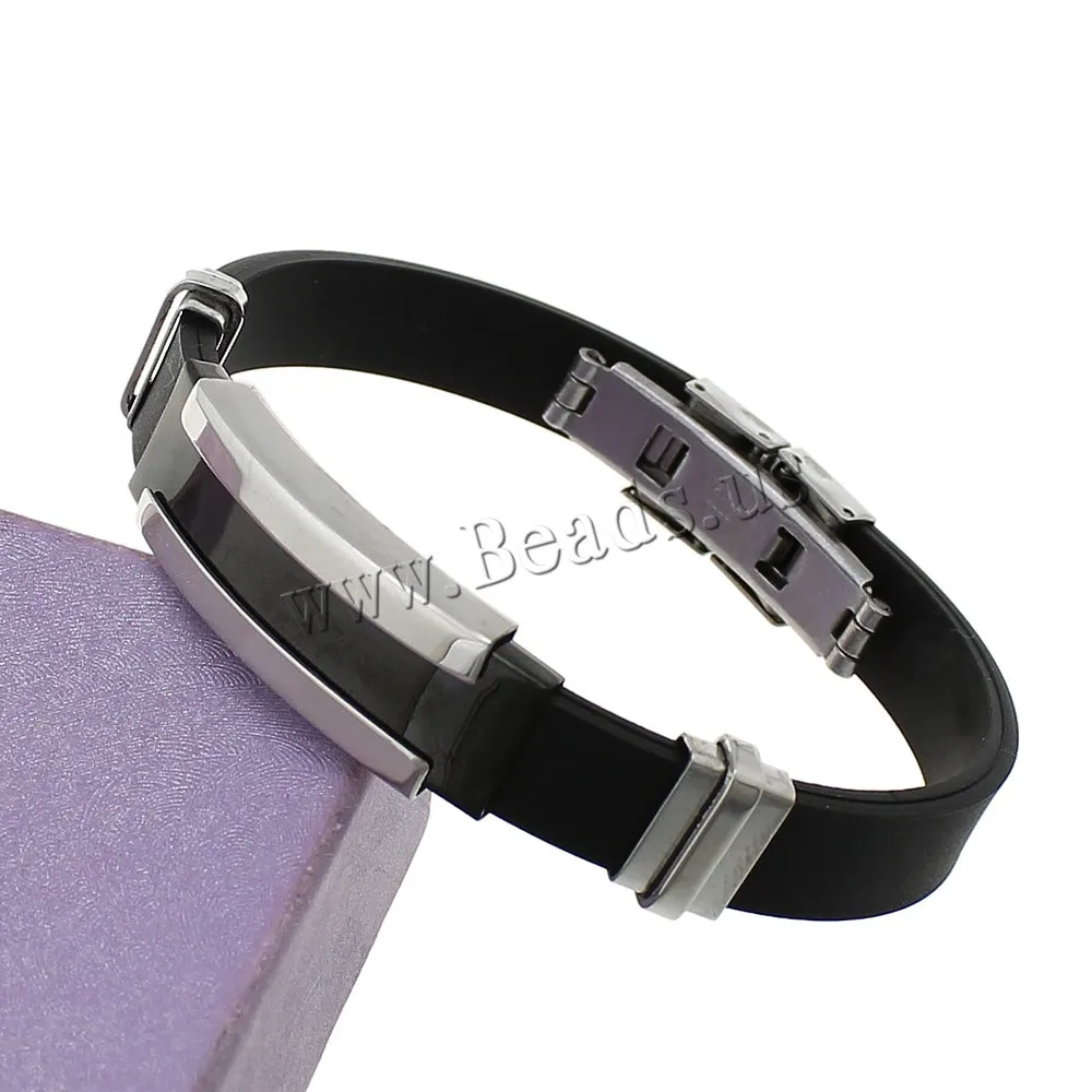 YYW 2017 Повседневное Нержавеющая сталь силиконовый браслет Для женщин мужчин