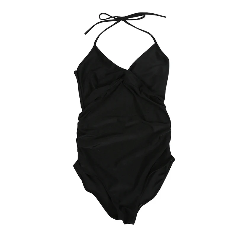 Maternity Swimwear Premaman One Piece Women 2021 Casual Sport Swimsuit Plus Size Female Bathing Suit Beach Bikini Swim Wear | Спорт и