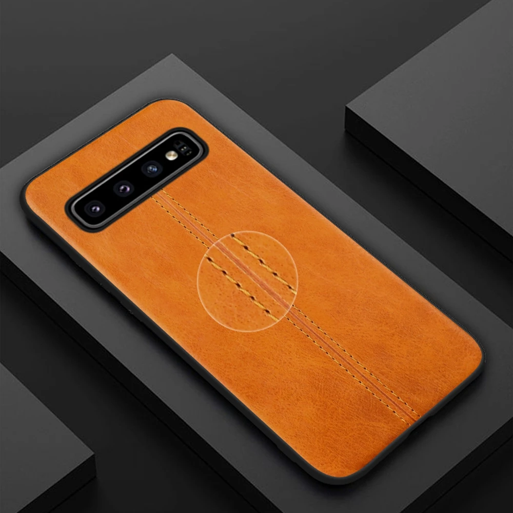 Eqvvol Роскошный PU кожаный чехол для Samsung Galaxy S10 S9 S8 Plus S10E Note 8 9 противоударный