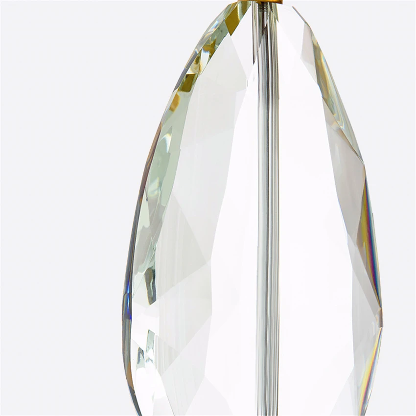 Современная светодиодная Хрустальная настольная лампа для спальни гостиной