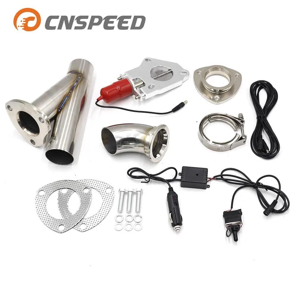 CNSPEED клапан управления выхлопом Электрический выхлоп ручной тумблер Комплект 2 25