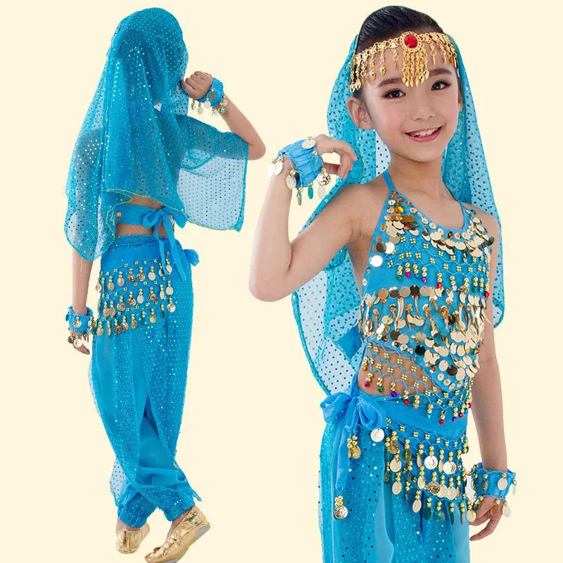 Детский костюм для танца живота соревнований Детские Танцевальные Костюмы