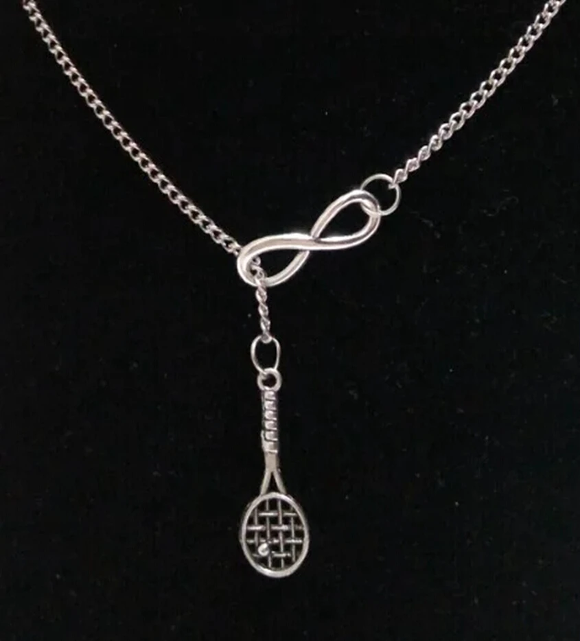 Ожерелье с кулоном в виде ракетки для тенниса 5 шт.|sweater chain|chain silverpendant necklace |