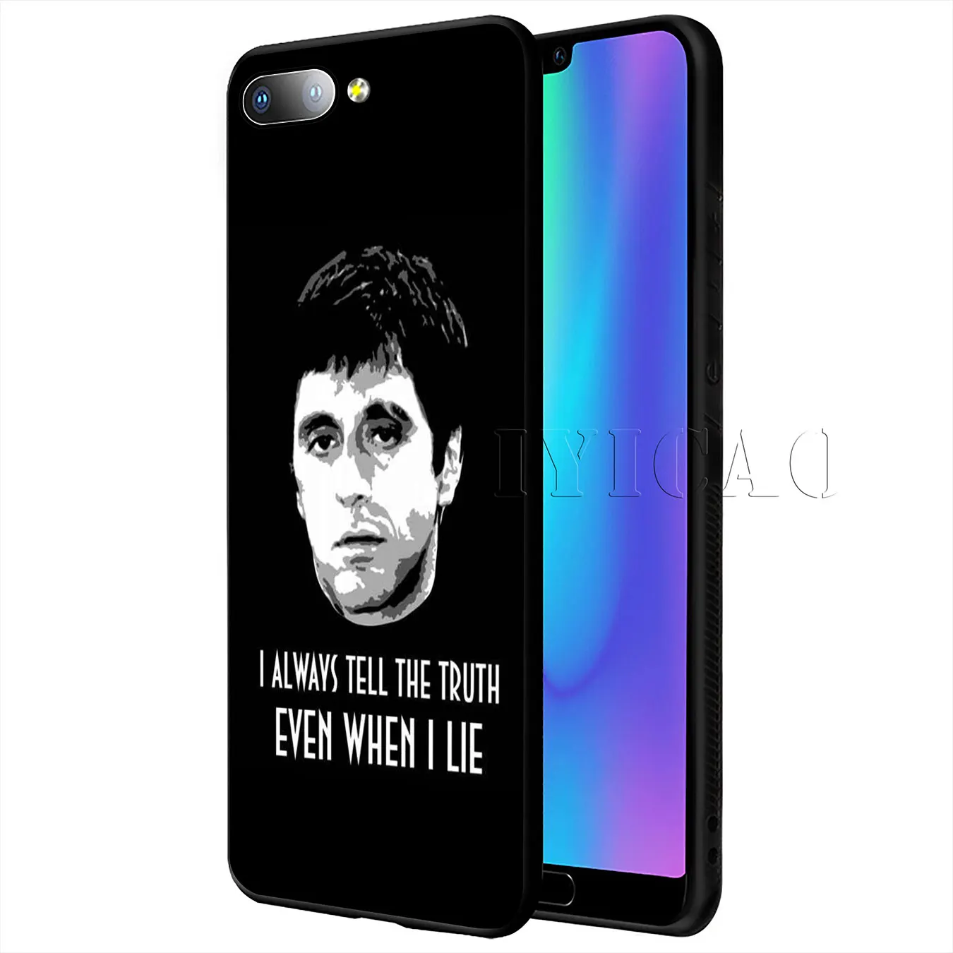 Scarface Tony Montana Luxury High-end Protector Case for Huawei Y9 Y7 Y6 Prime 2019 Honor 20 8C 8X 8 9 9X 10 Lite 7C 7X 7A Pro |