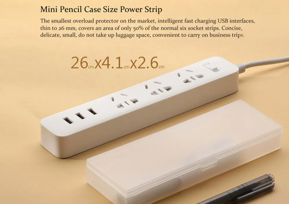Оригинальная Xiaomi Mi вилка для электрической розетки с 3 портами usb удлинитель для быстрой зарядки с адаптером EU UK KR