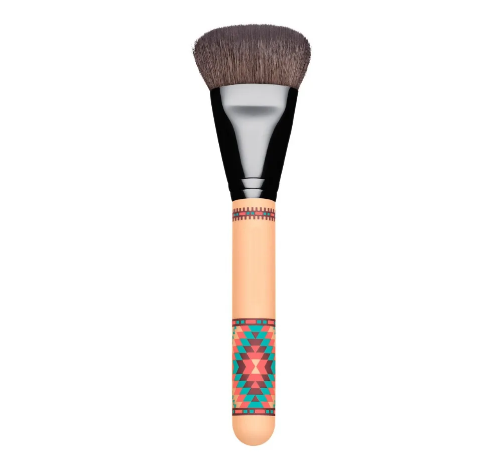 

50/50 Goat Synthetic Hair 125 Vibe Tribe Split Fibers Dense Face Makeup Brushes