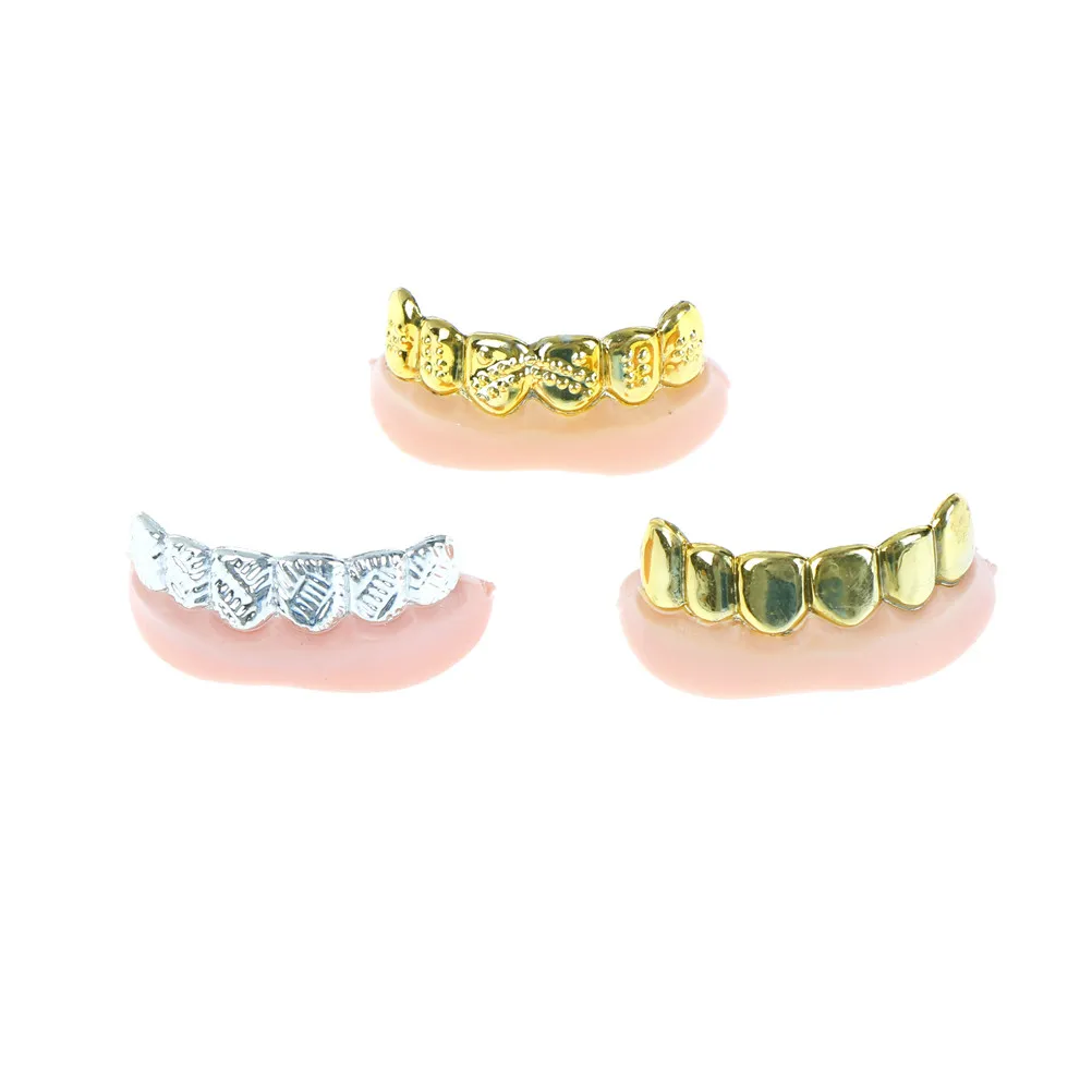 1 шт. украшения для Хэллоуина поддельные зубы оптом партии Bling Grills Позолоченные