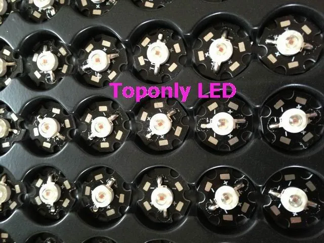 Красная светодиодная лампа со Звездной печатной платой 3 Вт 620 нм 630 компоненты