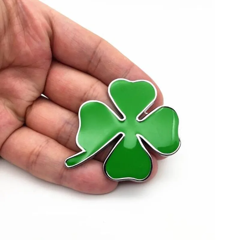 3D Four Leaf Clover Metal Badge Emblem Sticker Motorcycle Car Stickers DIY Decoration for Alfa Romeo Giulia Stelvio | Автомобили и