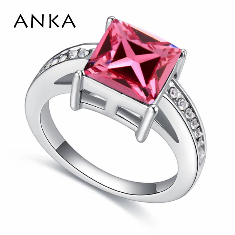 Анка новый геометрический квадратное хрустальное кольцо для женщин модная