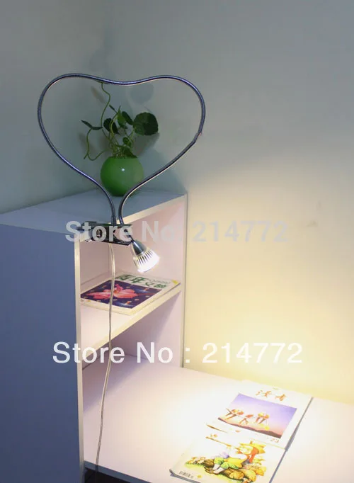 3 Вт высокой мощности светодиодный настольная лампа Клип настольные лампы для