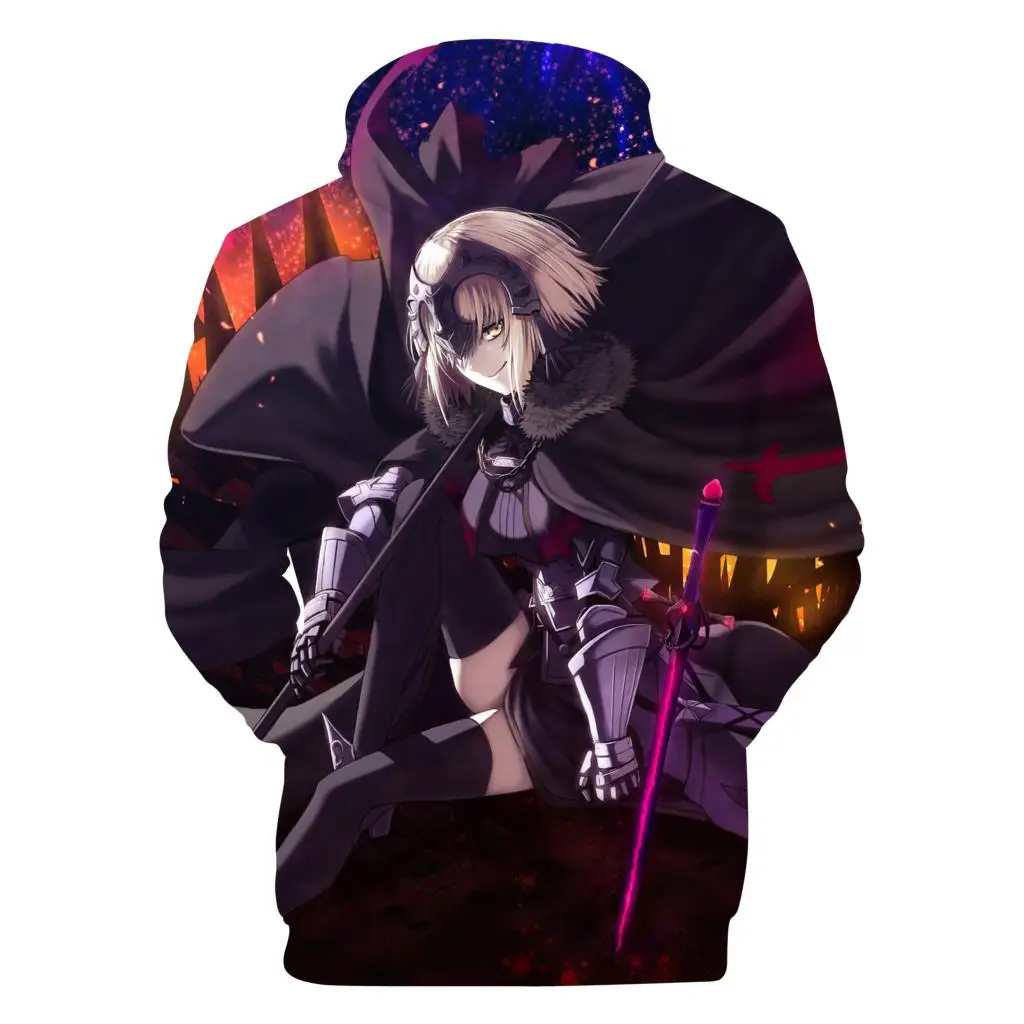 LUCKYFRIDAYF 2018 3D принт Топ игры аниме Fate Zero Harajuku хлопковая Толстовка Оверсайз мужская