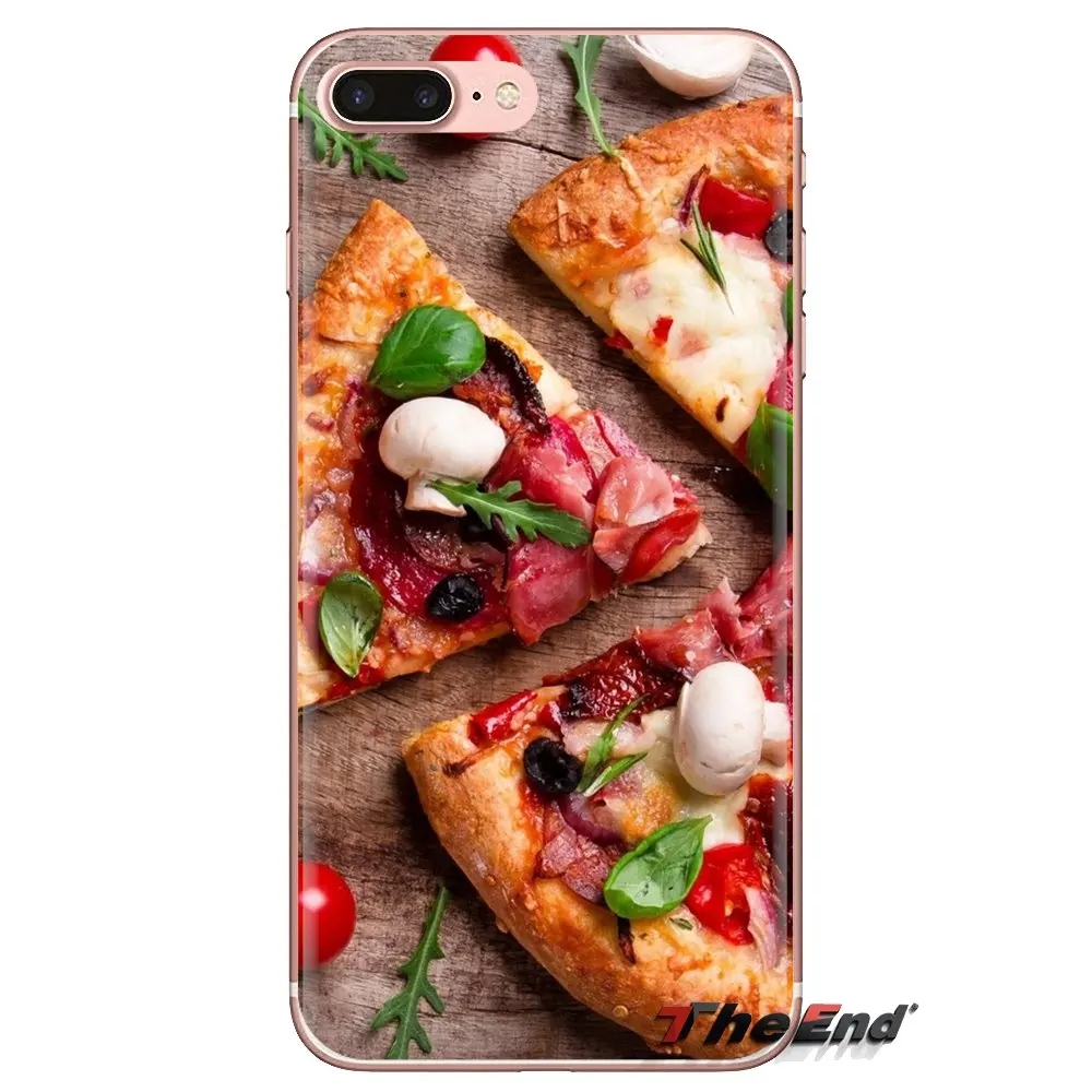 For Xiaomi Redmi 4A S2 Note 3 3S 4 4X 5 Plus 6 7 6A Pro Pocophone F1 food and pizza Transparent Soft Cases Covers |